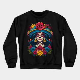 De Los Muertos La Catrina Crewneck Sweatshirt